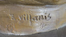 Native American Girl Bronze Bust by Villanis 19" x 11"