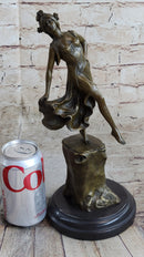 Handmade Detailed Collector Collectible Dancer by Vallet Bronze Sculpture Home