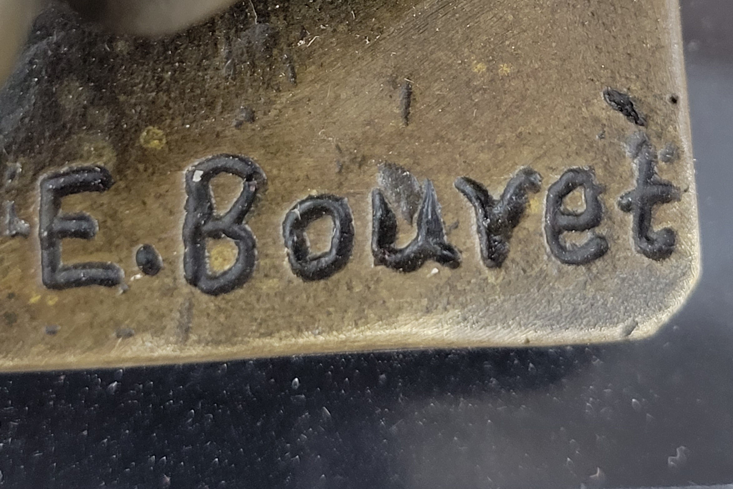Bouret Maiden Girl Gold Patina Bronze Sculpture
