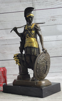 Greek Warrior Hero Odysseus Achilles Leonidas Bronze Sculpture