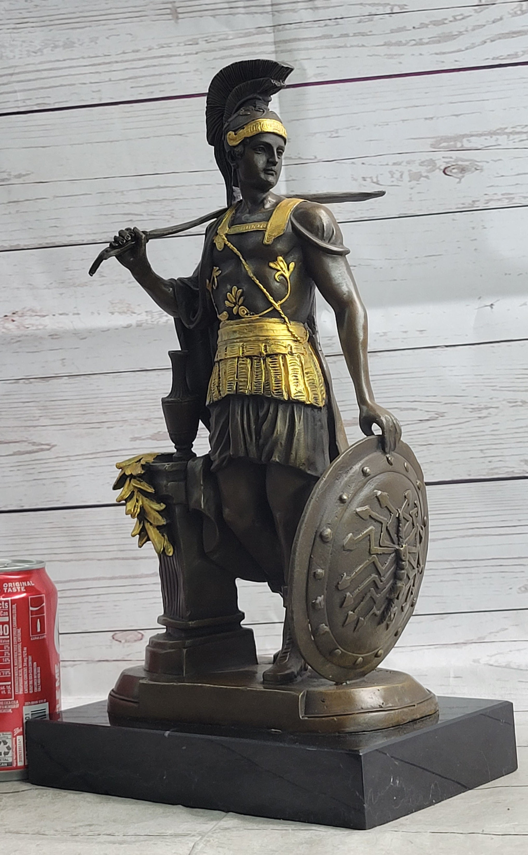 Greek Warrior Hero Odysseus Achilles Leonidas Bronze Sculpture