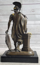 Greek Warrior Hero Odysseus Achilles Leonidas Bronze Sculpture