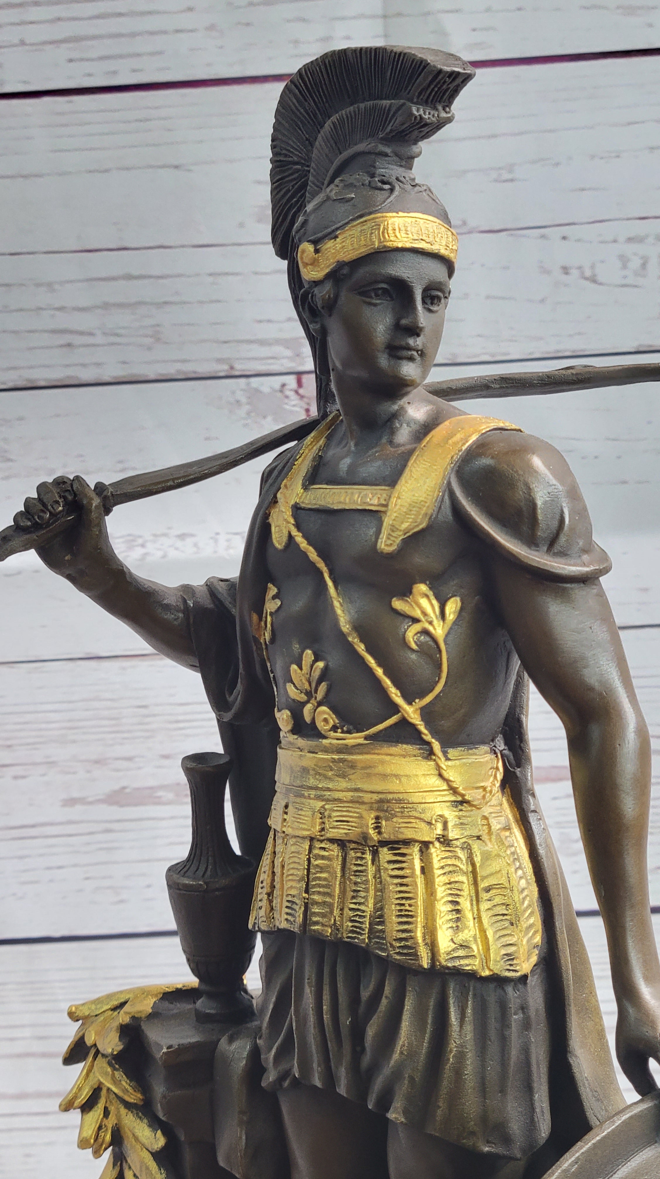 Greek Warrior Hero Odysseus Achilles Leonidas Bronze Sculpture