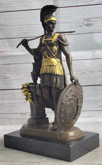 Greek Warrior Hero Odysseus Achilles Leonidas Bronze Sculpture