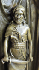 Peeping Ali Arabian Turkish Harem Bronze Statue Sculpture Figure Nude 14" x 6"