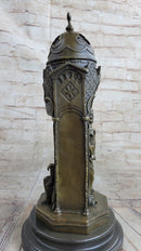 Peeping Ali Arabian Turkish Harem Bronze Statue Sculpture Figure Nude 14" x 6"