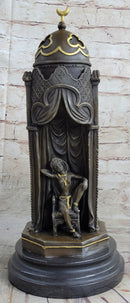 Peeping Ali Arabic Turkish Harem Bronze by Franz Bergman 14" X 8"