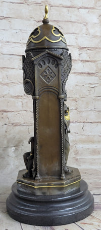 Peeping Ali Arabic Turkish Harem Bronze by Franz Bergman 14" X 8"