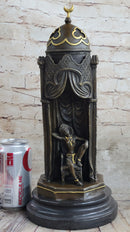 Peeping Ali Arabic Turkish Harem Bronze by Franz Bergman 14" X 8"