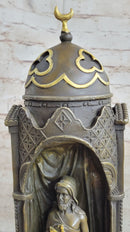 Peeping Ali Arabic Turkish Harem Bronze by Franz Bergman 14" X 8"