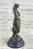 Phryne 100% Solid Bronze Sculpture Marble Base