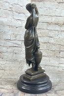Phryne 100% Solid Bronze Sculpture Marble Base