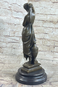 Phryne 100% Solid Bronze Sculpture Marble Base