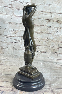 Phryne 100% Solid Bronze Sculpture Marble Base
