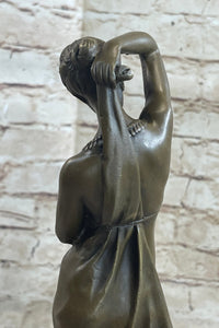 Phryne 100% Solid Bronze Sculpture Marble Base