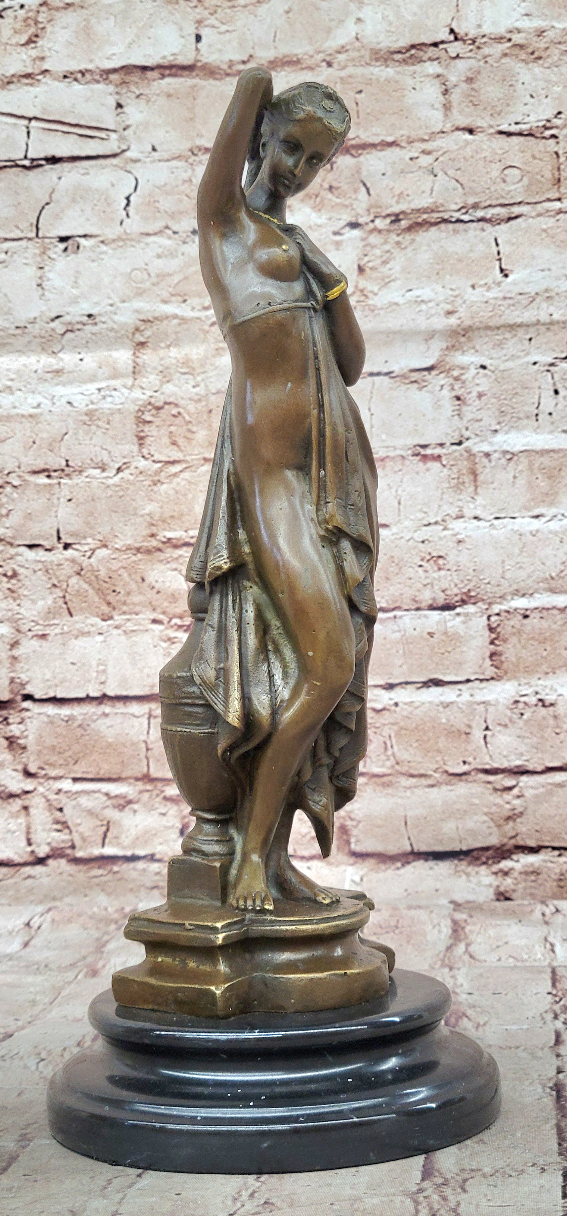 PHRYNE by Pradier - Hot Cast Bronze Antique Reproduction Sculpture Statue Nude Figure