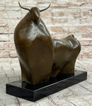 Mid Century Botero Bull 100% Bronze Sculpture Artwork