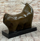 Mid Century Botero Bull 100% Bronze Sculpture Artwork