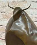 Mid Century Botero Bull 100% Bronze Sculpture Artwork