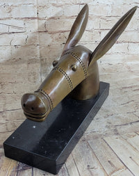 Pablo Picasso Donkey Bronze Sculpture on Marble Base 10" x 18"