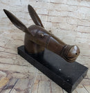 Pablo Picasso Donkey Bronze Sculpture on Marble Base 10" x 18"