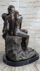 THE KISS by Auguste Rodin Bronze Sculpture 16" x 11"