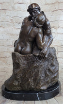 THE KISS by Auguste Rodin Bronze Sculpture 16" x 11"