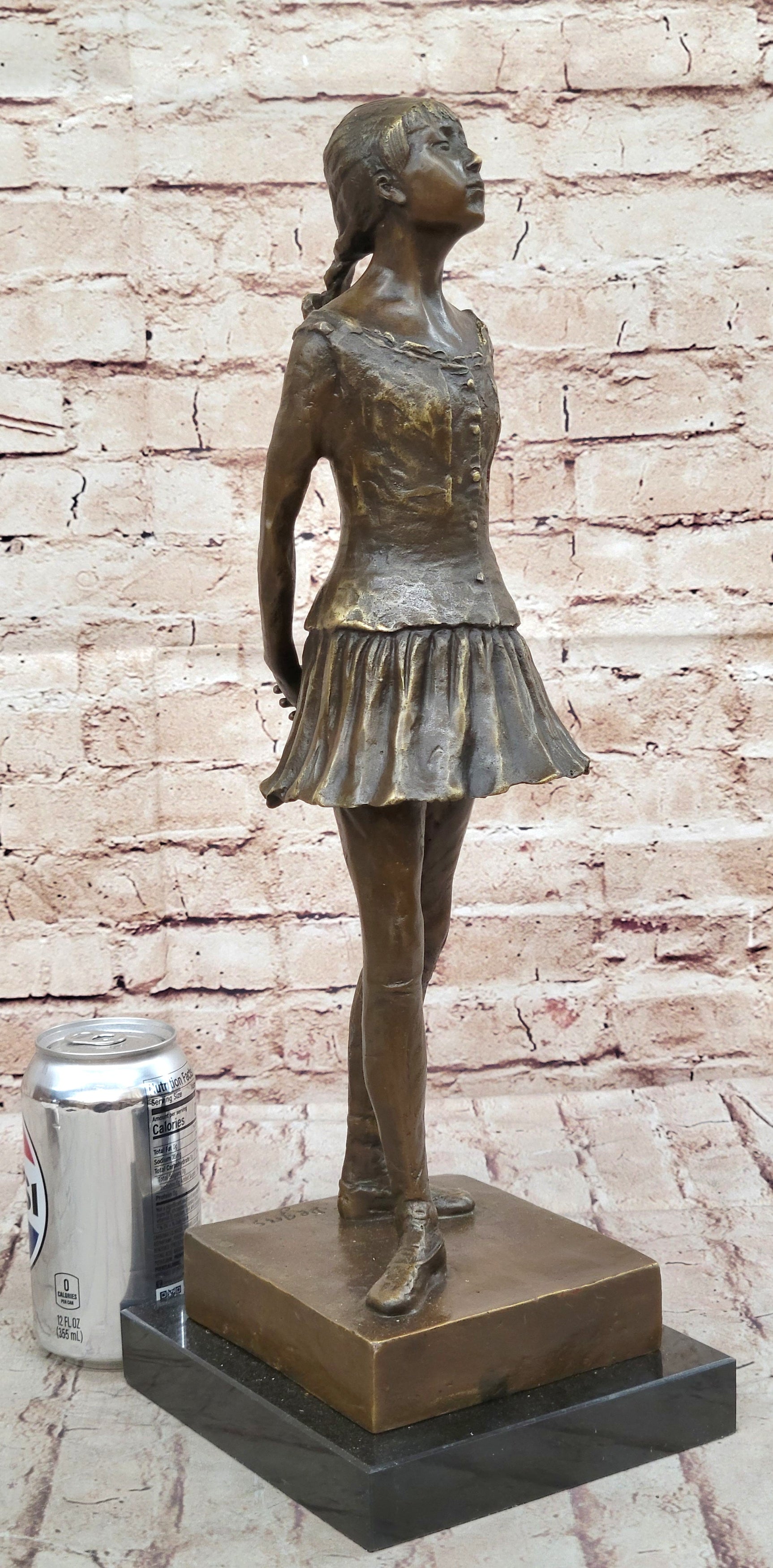 The Little Fourteen Year Old Dancer by Edgar Degas Bronze