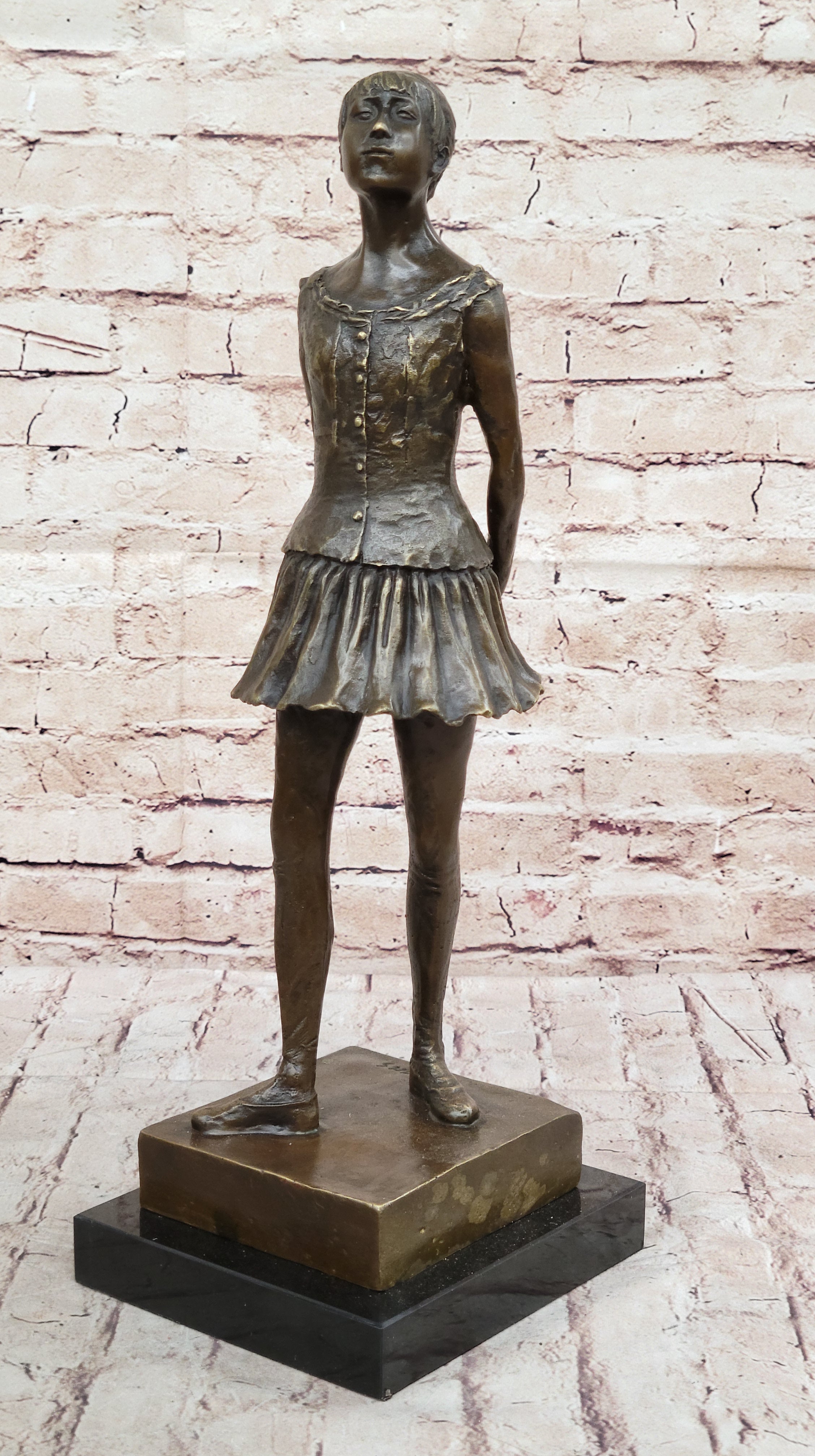 The Little Fourteen Year Old Dancer by Edgar Degas Bronze