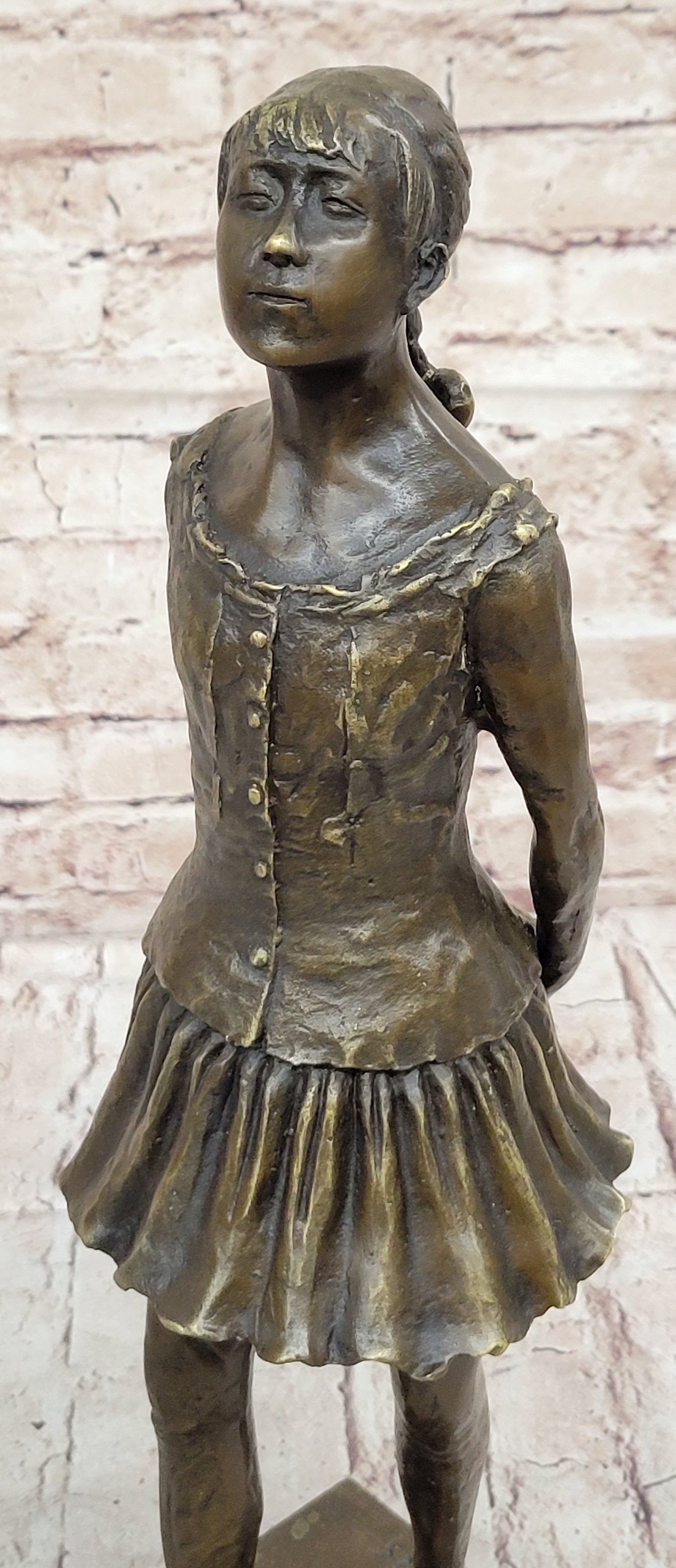 The Little Fourteen Year Old Dancer by Edgar Degas Bronze