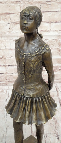 The Little Fourteen Year Old Dancer by Edgar Degas Bronze