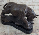 Signed Original Milo Rhinoceros African White Rhino Bronze