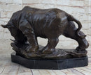 Signed Original Milo Rhinoceros African White Rhino Bronze