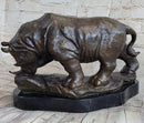 Signed Original Milo Rhinoceros African White Rhino Bronze