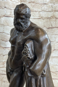 Farnese Hercules by Glykon Ancient Greek Bronze 19" x 10"
