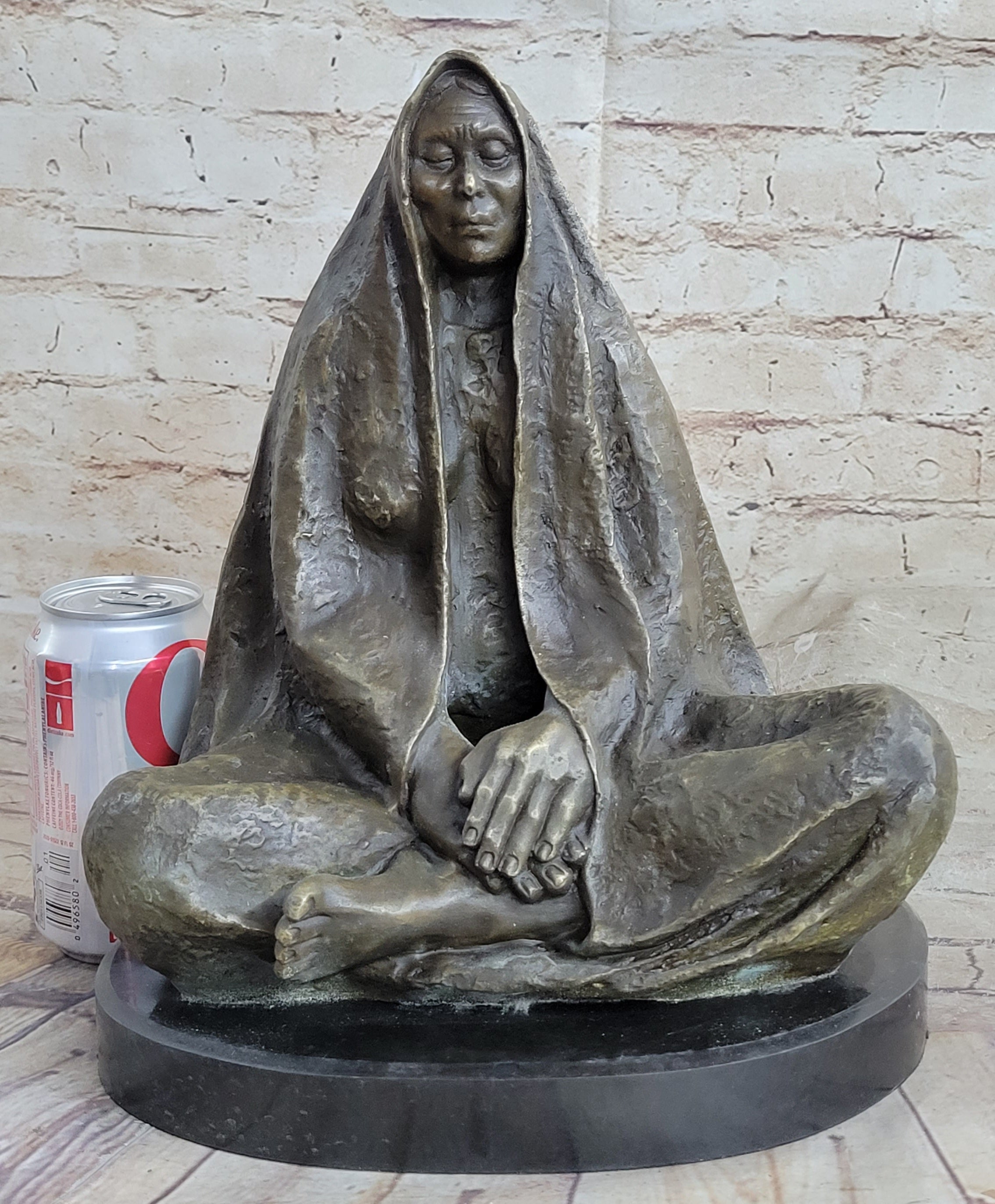 Native American Indian Shaman Medicine Man Bronze Sculpture