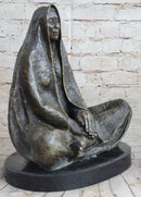 Native American Indian Shaman Medicine Man Bronze Sculpture