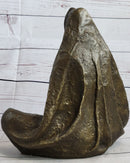 Native American Art Indian Meditating Bronze Sculpture 11" x 10"