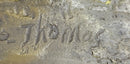 Native American Art Indian Meditating Bronze Sculpture 11" x 10"