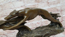 Bronze Greyhound Dog Racing Sculpture – Leaping Trio Art