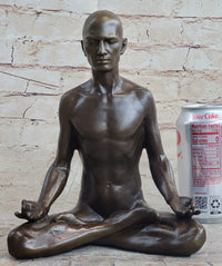 Lotus Pose Yoga Teacher Yogi Hot Cast Bronze 9" x 7"