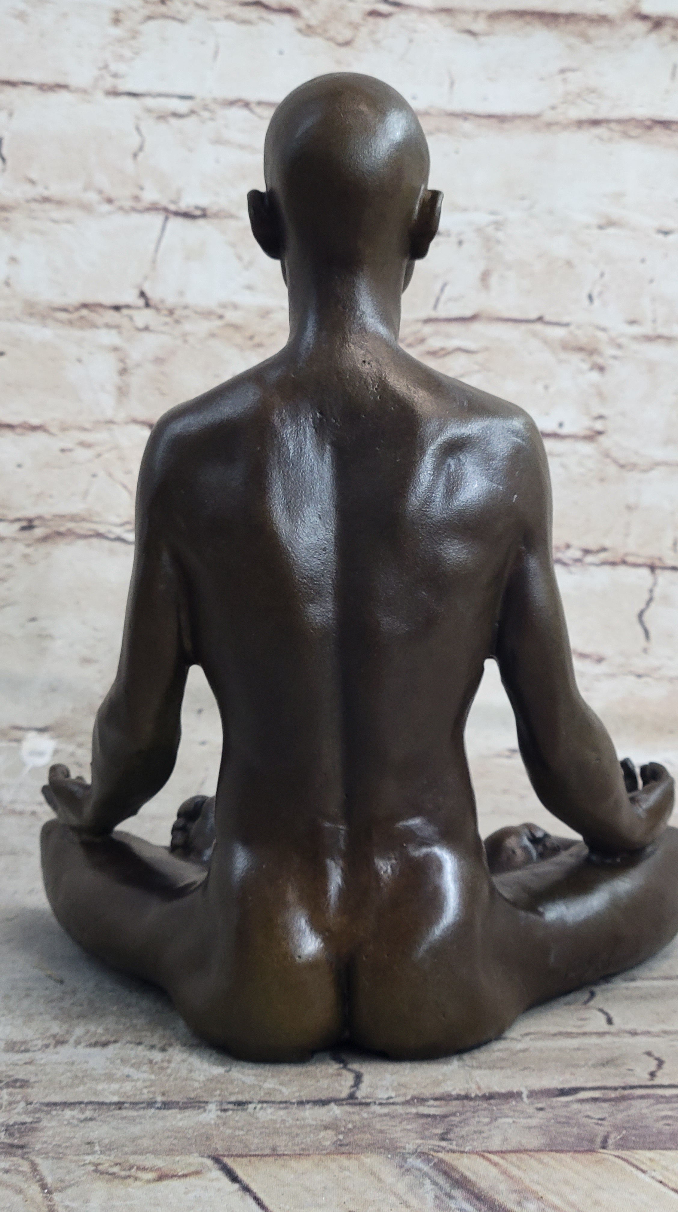 Lotus Pose Yoga Teacher Yogi Hot Cast Bronze 9" x 7"