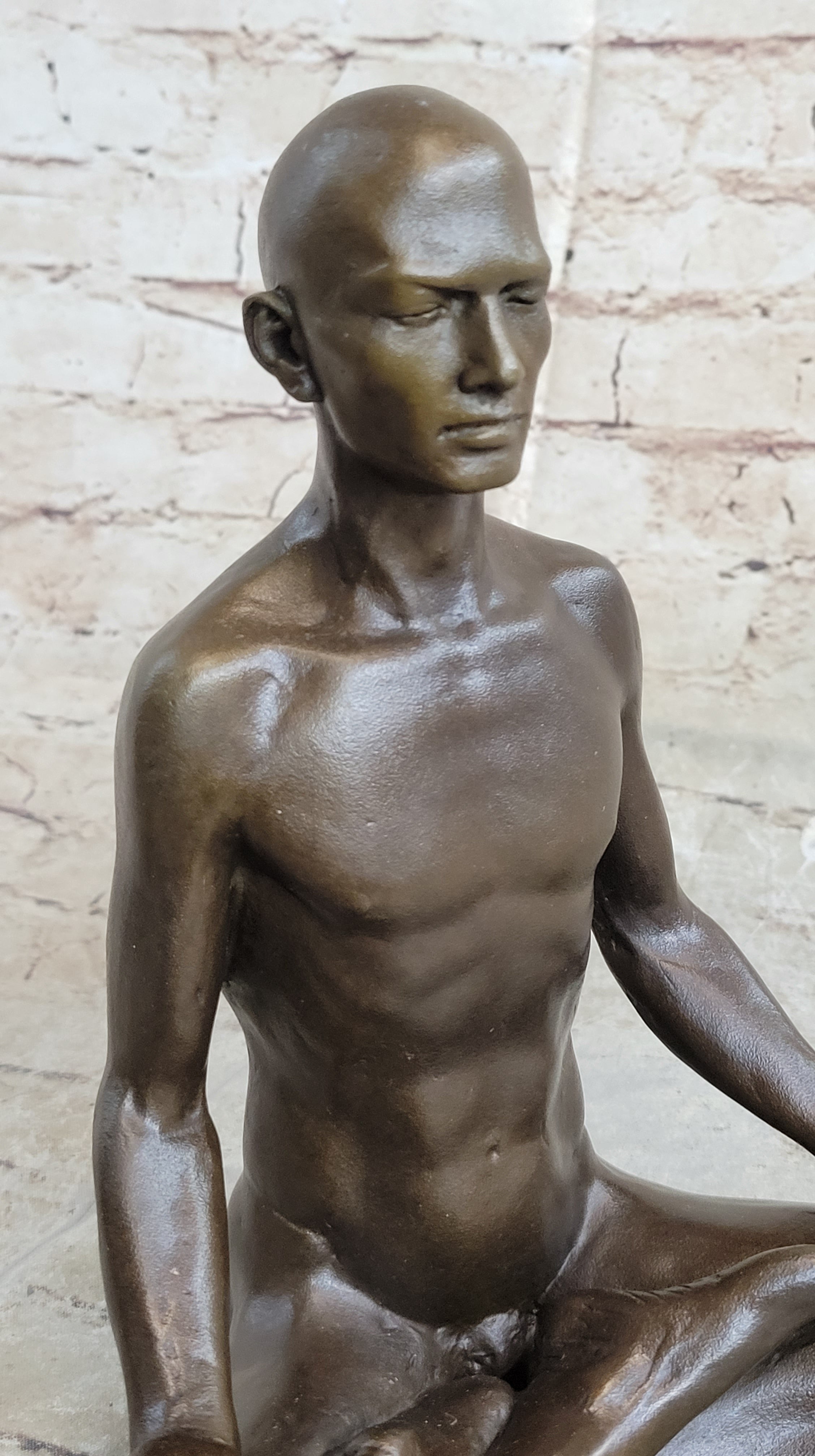 Lotus Pose Yoga Teacher Yogi Hot Cast Bronze 9" x 7"