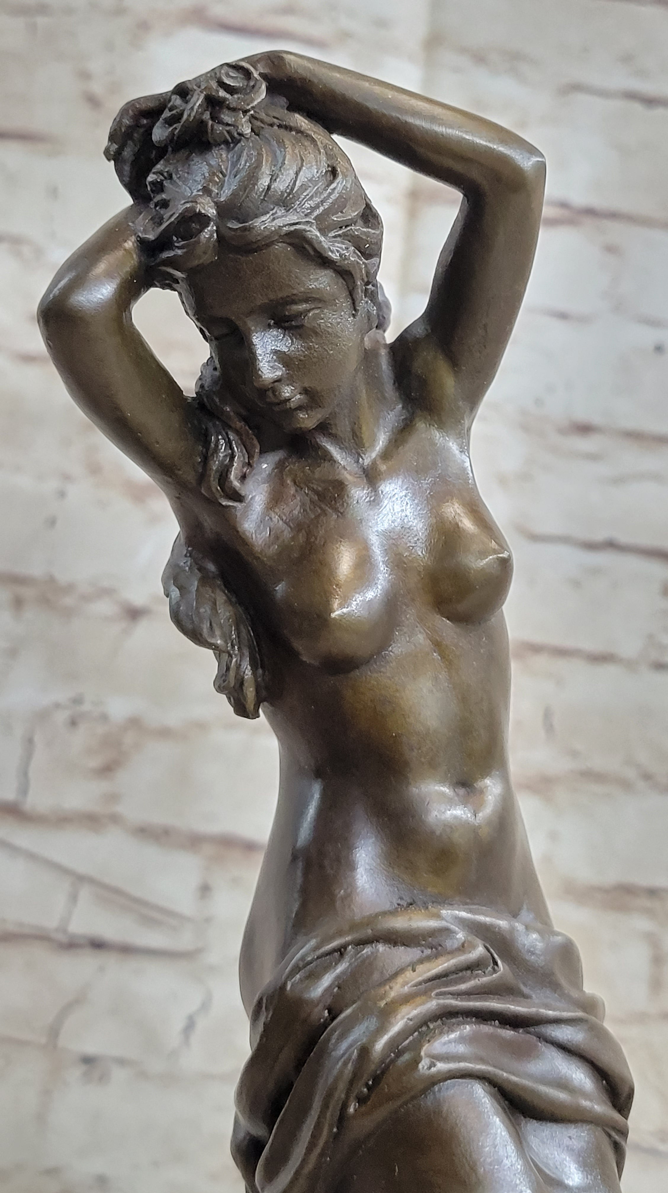Art Nouveau Sexy Maiden Classic Bronze Artwork Hot Cast