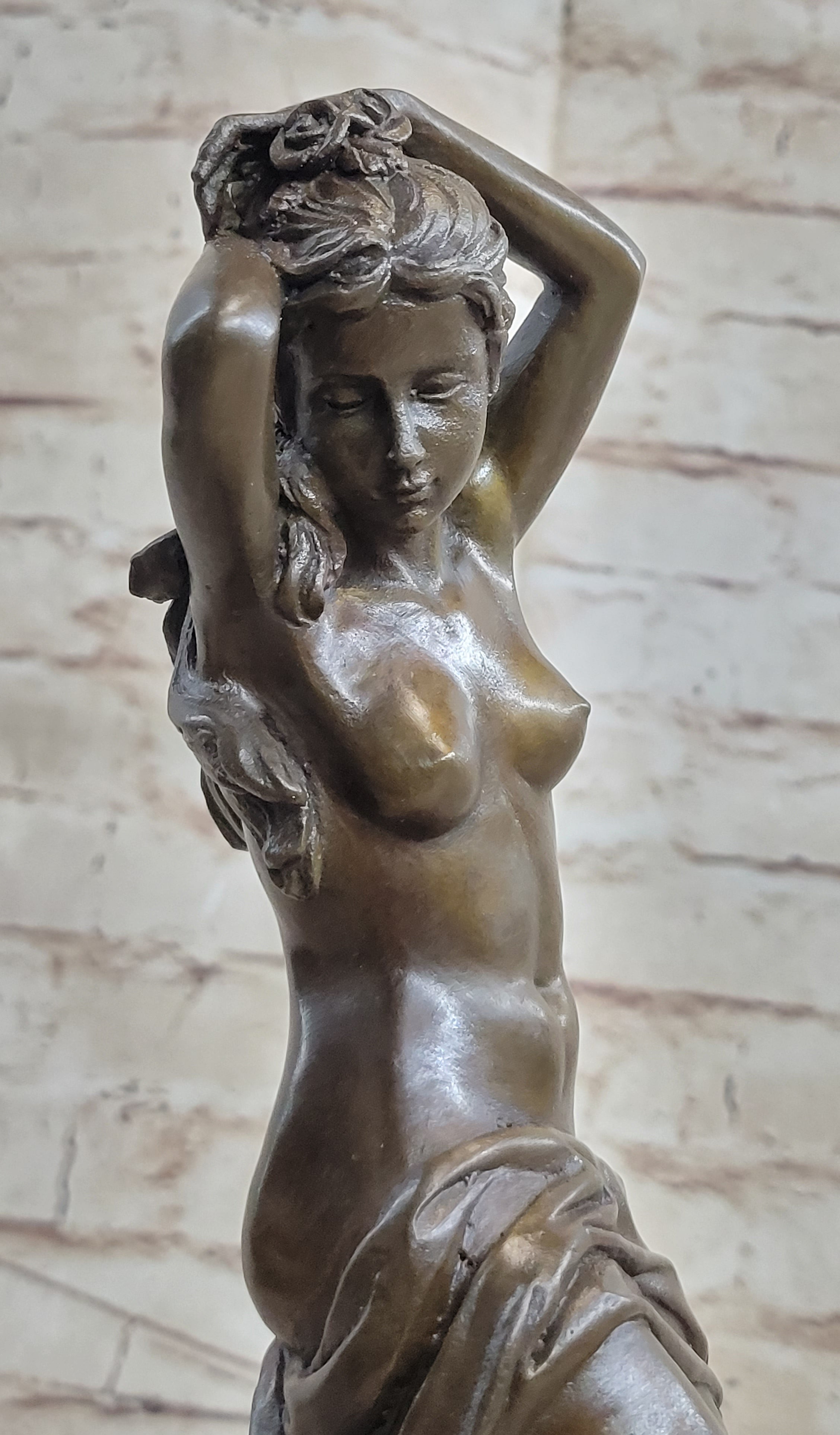 Art Nouveau Sexy Maiden Classic Bronze Artwork Hot Cast