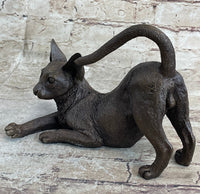 Signed Original Siamese Cat Bronze Sculpture Hot CAST