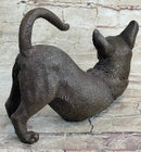 Signed Original Siamese Cat Bronze Sculpture Hot CAST