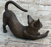 Signed Original Siamese Cat Bronze Sculpture Hot CAST