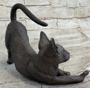 Signed Original Siamese Cat Bronze Sculpture Hot CAST