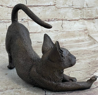 Signed Original Siamese Cat Bronze Sculpture Hot CAST